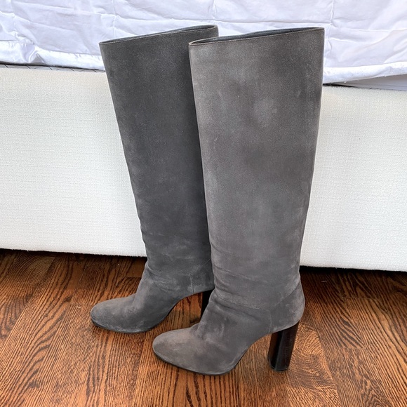 Lanvin Knee-High Suede Boots - Picture 2 of 7